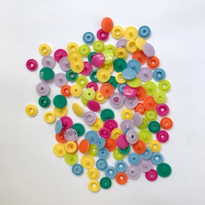 Colorful Plastic Snap Button Fasteners Press Stud Socket Button